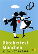 Oktoberfest 2007 Wiesn Plakat - 2. Platz